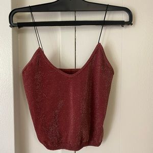 Sparkly free people crop